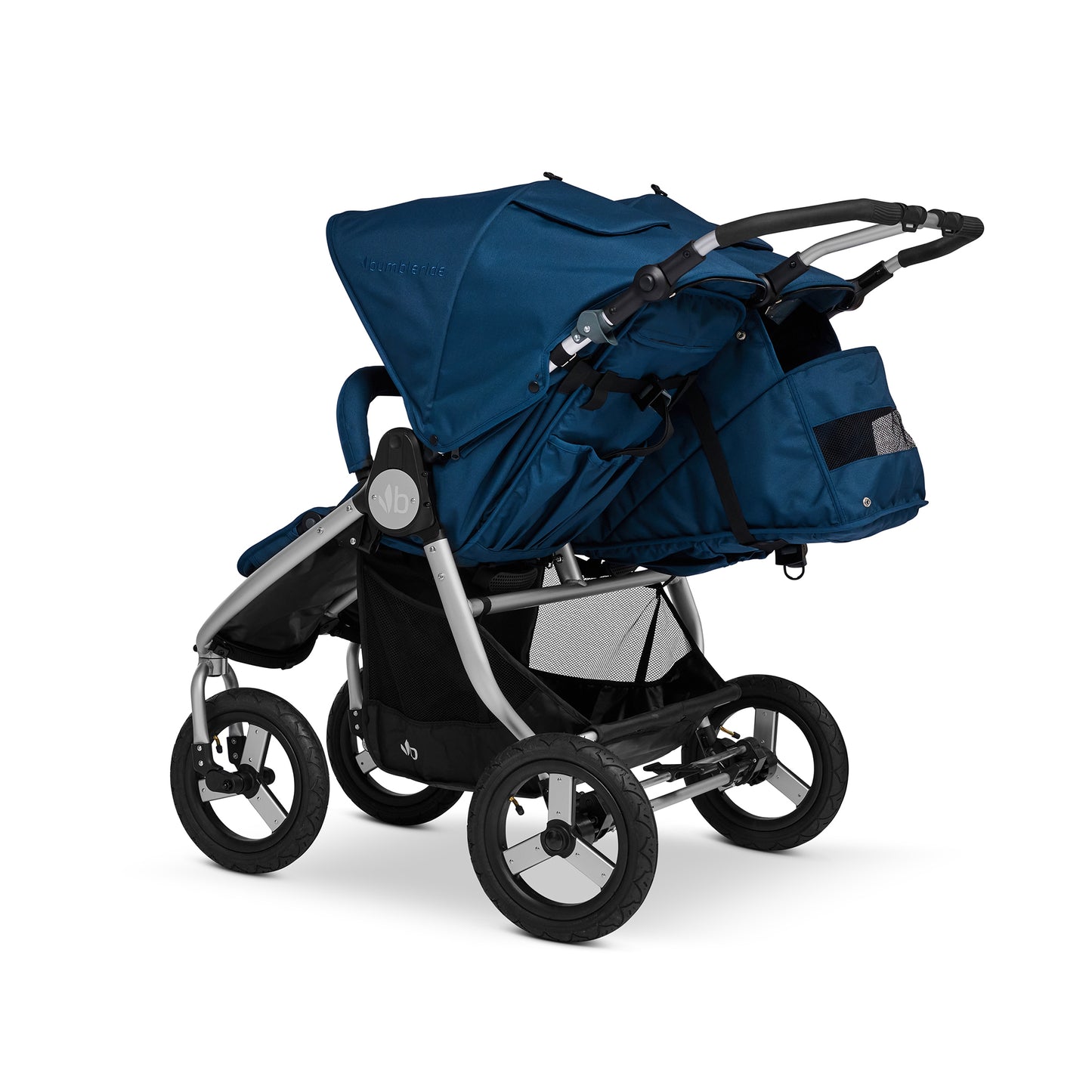 Bumbleride Indie Twin Stroller Double Stroller in Maritime - Back View - Past Collection 2022.