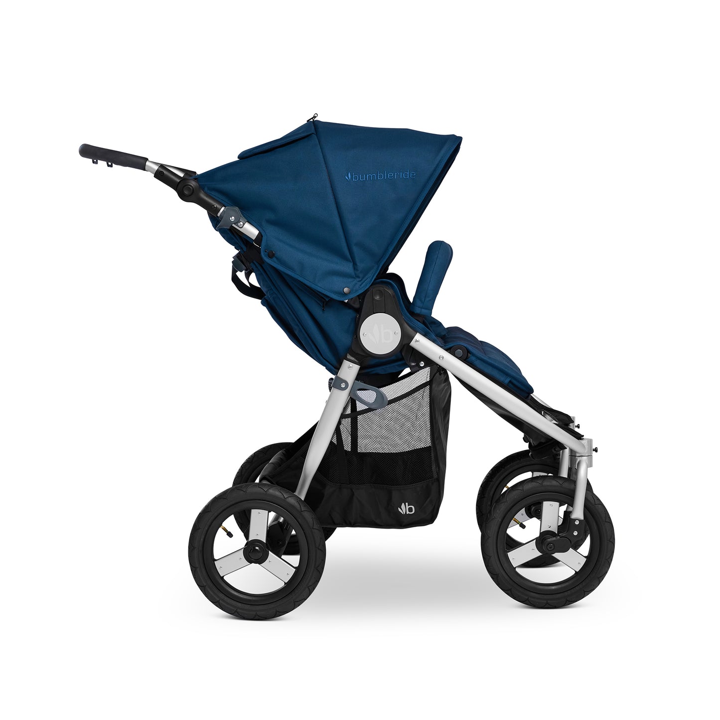 Bumbleride Indie Twin Stroller Double Stroller in Maritime - Profile View - Past Collection 2022.
