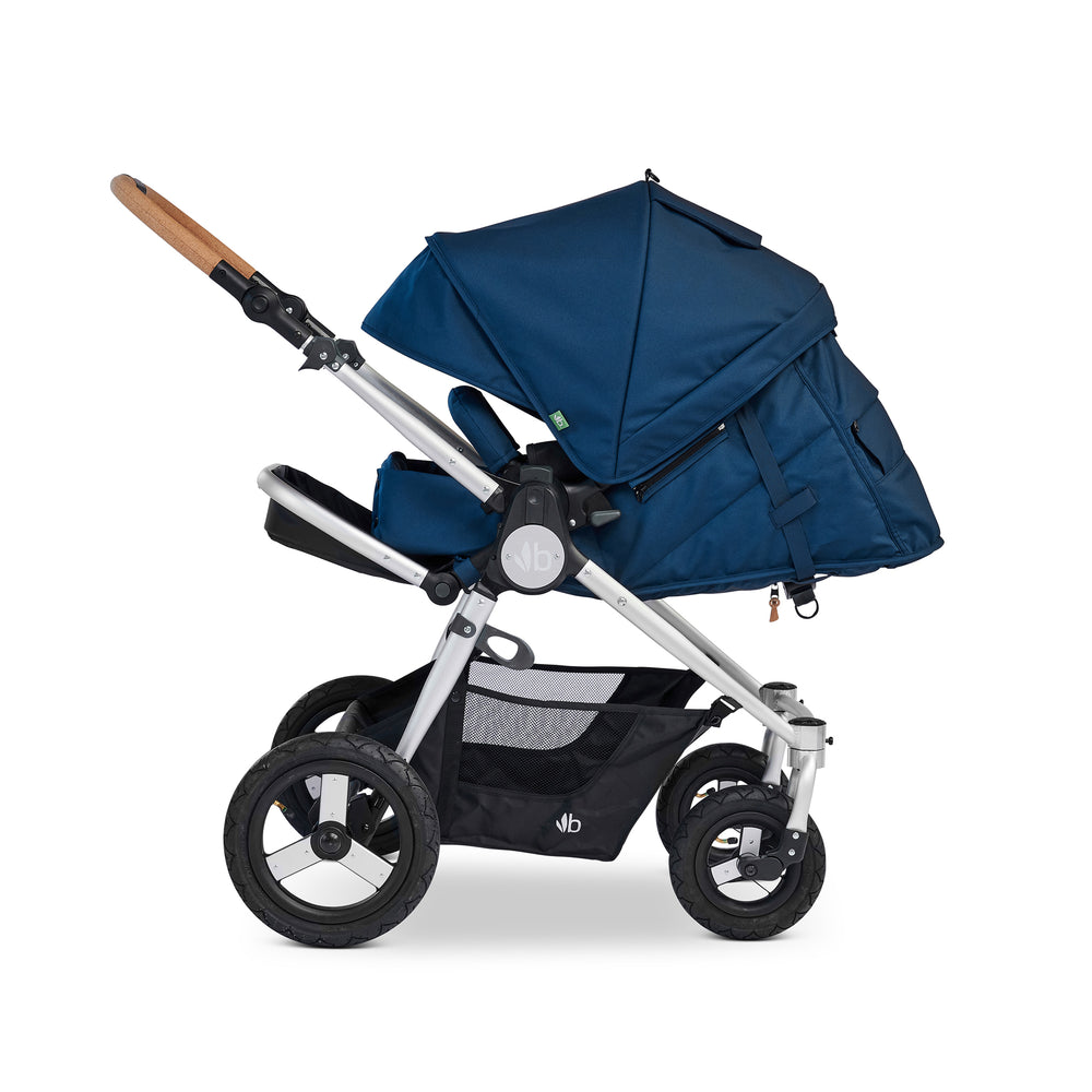 
                      
                        Bumbleride Era Reversible Stroller in Maritime- Infant Mode Seat View - Past Collection 2023
                      
                    