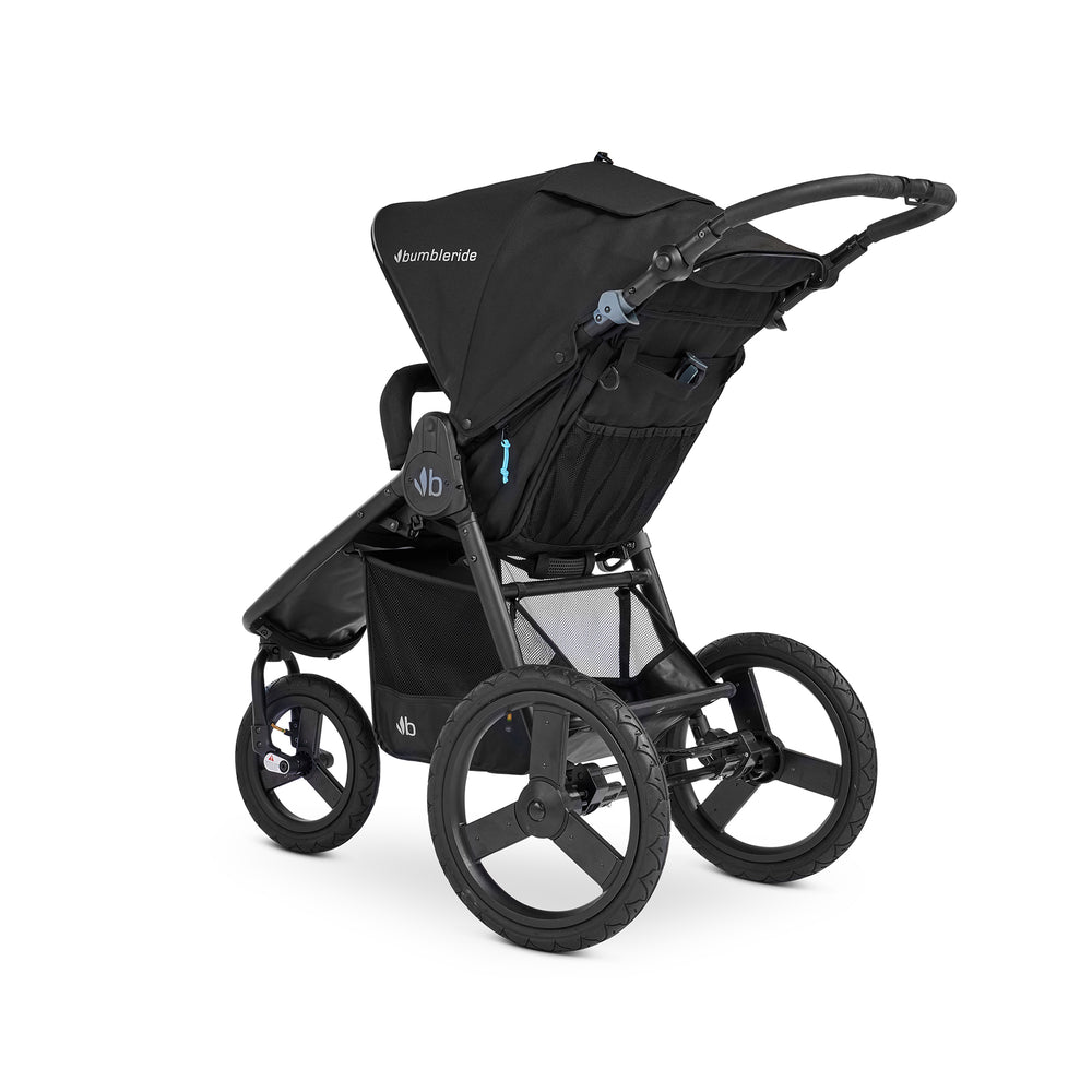 
                      
                        Bumbleride Speed Jogging Stroller in Black - Premium Black Frame - Back View.  New Collection 2023.
                      
                    