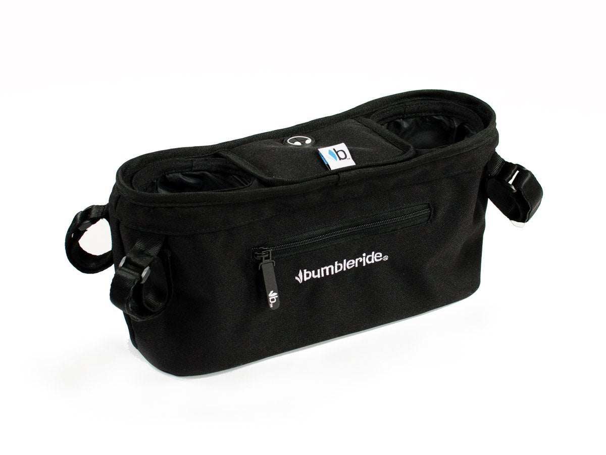 Bumbleride parent pack for drink bottles, keys and phone in black