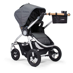 Bumbleride parent pack for drink bottles, keys and phone in black on grey Era stroller